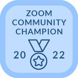 Zoom Community Champion 2022